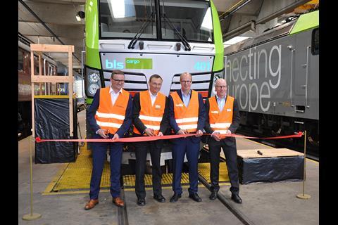 BLS Cargo took delivery of the first two of 15 Siemens Vectron MS locomotives in Spiez on April 29.